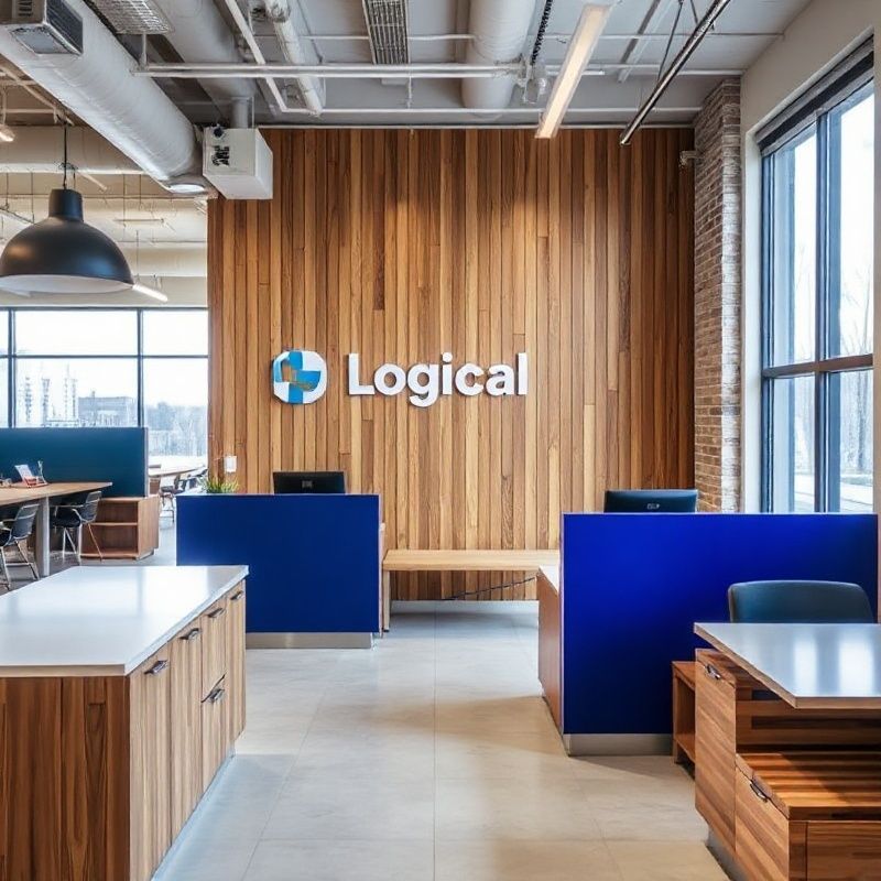 Interior of the Vividfforge Calgary logistics office